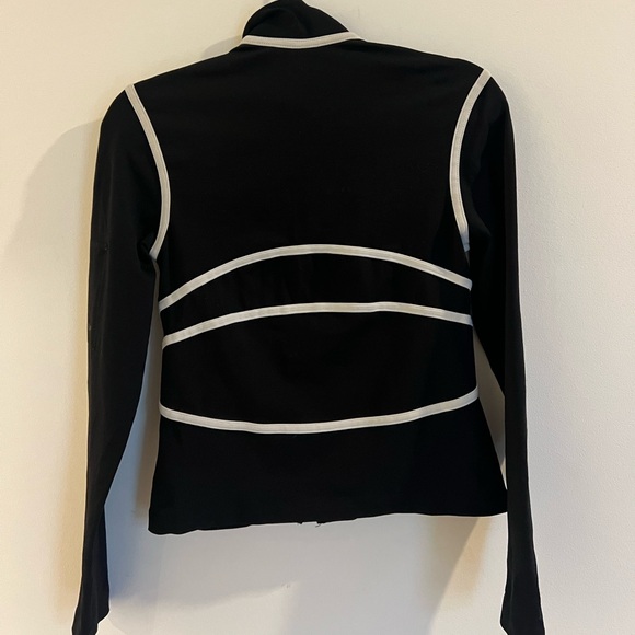 Vintage bebe Contrast Trim Black Yoga Jacket - Picture 5 of 5